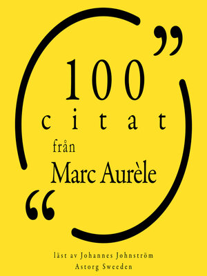 cover image of 100 citat från Marc Aurèle